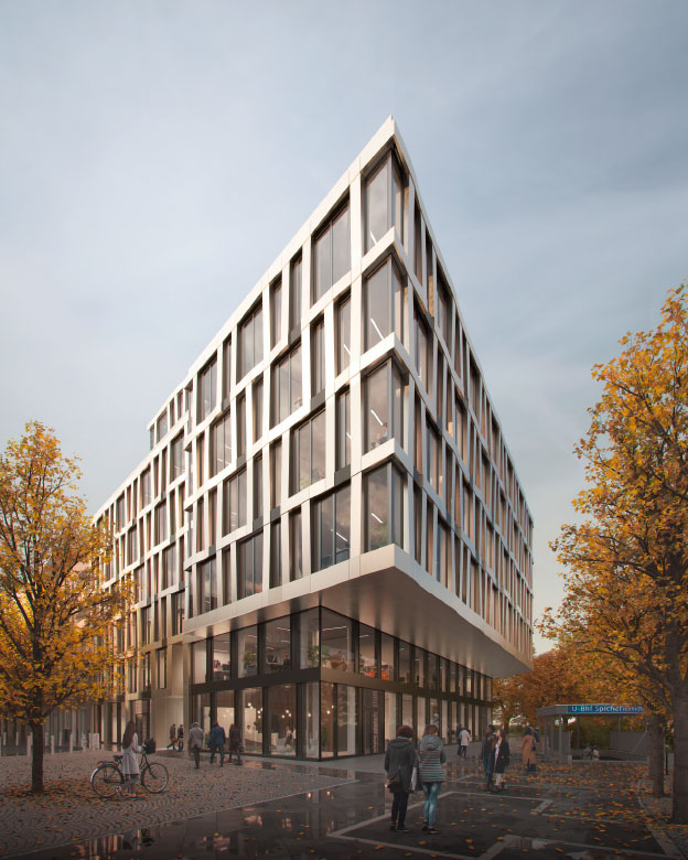 Visualisierung des Neubaus © Eike Becker_Architekten